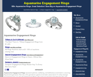 aquamarine-engagement-rings.net: » AQUAMARINE ENGAGEMENT RINGS «
500+ Aquamarine Rings. Great Selection! Save Big on Aquamarine Engagement Rings