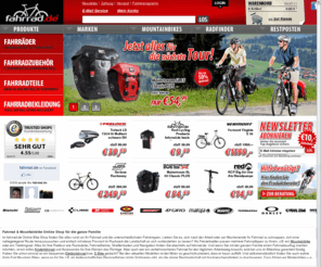 fahrrad-de.com: Fahrrad & Mountainbike günstig kaufen - Fahrräder Online Shop Rad
Ein Fahrrad oder Mountainbike günstig kaufen? Im Fahrräder Online Shop Bikes billig bestellen. Großes Angebot mit 22.000 Artikel und über 370 Rad Marken!