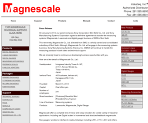 sony-magnescale.net: Magnescale Linear Scales / Digital Readout Stocked At Industeq - Tel# 281-565-8600
Magnescale / Digital Readout Stocked at Industeq - Tel# 281-565-8600 / Magnescale DRO interfacing to other displays - DRO systems on Newall dro, Mitutoyo, Acurite, Anilam, Heidenhain and others linear scales