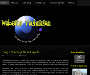 websitetechnician.com: The Website Technician
Learn how to create a Wordpress Blog as a web site.