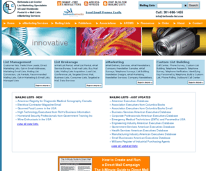 bethesda-list.com: Mailing Lists * Opt in eMail Marketing & Email Address Lists * Direct Mailing Lists
Business Mailing Lists * Opt in Marketing & Email Lists * Direct Mailing Lists from Bethesda List Center