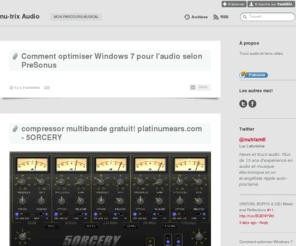 nu-trix.com: nu-trix Audio
Trucs audio et liens utiles.