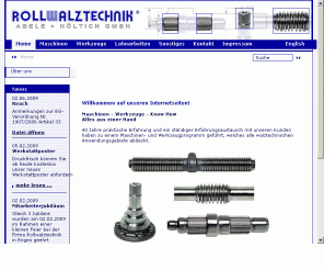 rollwalztechnik.de: Rollwalztechnik Abele + Höltich GmbH - Gewindewalzen, Gewinderollen, Rändel, Verzahnungen: Startseite
