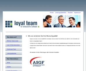 loyal-team.com: Mit uns erreichen Sie Ihre Wunschqualität! 
Loyal Team