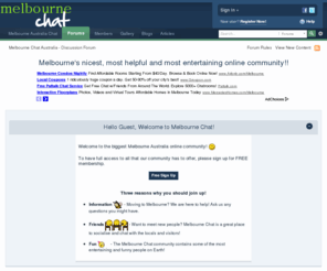 brisbanechat.org: Melbourne Chat Australia - Discussion Forum
Melbourne Australia's biggest and best discussion forum for tourists and locals.