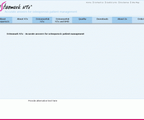 ostex.com: Osteomark NTX - Inverness Medical Innovations - Home Page
osteomark - accurate answers for osteoporosis patient management