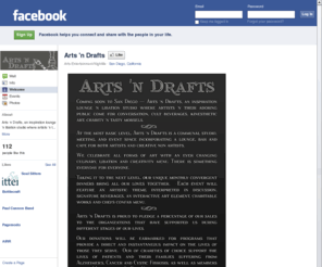 arts-n-drafts.com: Incompatible Browser | Facebook
 Facebook is a social utility that connects people with friends and others who work, study and live around them. People use Facebook to keep up with friends, upload an unlimited number of photos, post links and videos, and learn more about the people they meet.