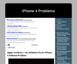 iphone4problems.org: iPhone 4 Problems
We Discuss iPhone 4 problems, as well as solutions.