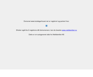 kulelagerhuset.net: Domenet er registrert og under utarbeidelse av Nettidentitet AS

