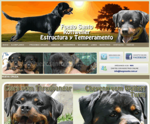 fuegosanto.com.ar: Fuego Santo - Criadero de rottweiler - www.fuegosanto.com.ar
Fuego Santo, criadero de rottweiler de zona sur de gran Buenos Aires, Argentina