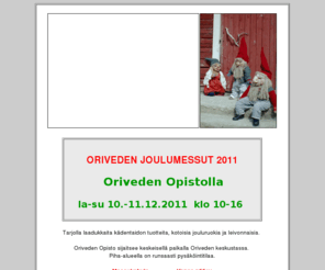 orivedenjoulumessut.net: Oriveden Joulumessut
