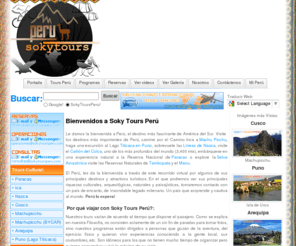 sokytoursperu.com: SokyToursPeru.com | Soky Tours Perú | Tours Peru
Soky Tours Peru, Mejores Precios, conosca nuestra Cultura y lugares turisticos, Hoteles, etc y todo en www.sokytoursperu.com !