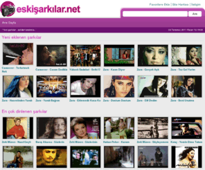 eskisarkilar.net: Eski Şarkılar - Nostaljik Müzikler - Dinle
Yeni şarkılar , eskileri aratınca..