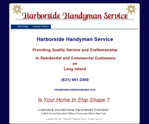 harborsidehandyman.com: Harborside Handyman Service
handyman service