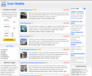 irunhotels.com: Irun Hotels - Hotels in Irun, Spain
Discover, read reviews and compare Irun Hotels - Check rates, availability and book Irun Hotels direct online and save. 
