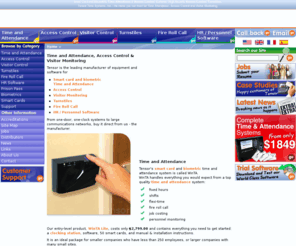 tensor.com: Home - Tensor Time Systems, Inc.
Tensor manufacture and supply biometric and smart card time and attendance, access control and visitor monitoring systems and software.