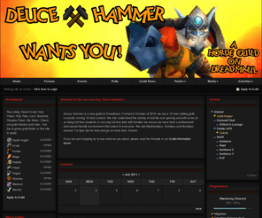 deucehammer.net: Deuce Hammer: Nailed it!
Deuce Hammer, Horde guild on Dreadmaul