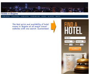 hotels-bogota.com: Bogota Hotels - Accommodation in Bogota Colombia
Reserve Bogota Hotels - The best selection and price comparison site for hotels in Bogota