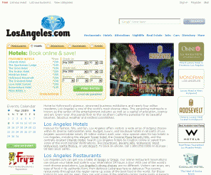 losangeles.com: Los Angeles City Guide | Hotels, Restaurants & Nightlife | Attractions & Real Estate
A comprehensive city guide for Los Angeles hotels, attractions, restaurants, nightlife, real estate and local business yellow page listings.