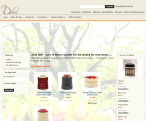 deloricandle.com: Handmade Scented Soy Candles - Delori Candle
Delori Candle Company provides you with soy based candles that are Eco-Friendly. Our scented candles are handmade one at a time to get the highest quality