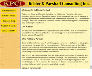 kpci.com: PeopleSoft Upgrade Specialist KPCI Kebler Parshall Consulting
