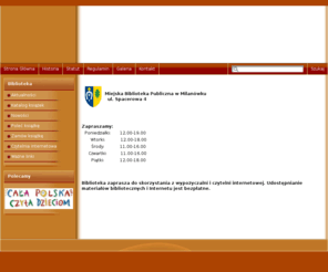 mbpmilanowek.pl: Miejska Biblioteka Publiczna w Milanówku

