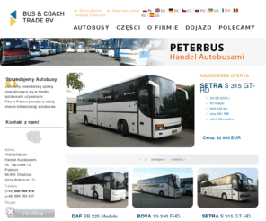 peterbus.pl: Bustrade | autobusy używane - sprzedaż autobusów
Sprzedajemy autobusy, Peterbus, Bustrade, Bus trading company