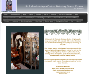 sirrichardsantiques.com: Sir Richards Antiques Center - Waterbury Stowe - Vermont
