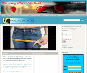 discussing-affairs-of-the-heart.com: Discussing Affairs of the Heart
Helping to heal those hurt by affairs of the heart