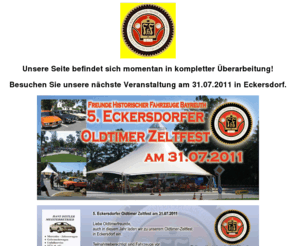 fhf-bayreuth.de: Freunde historischer Fahrzeuge Bayreuth
Infos über Oldtimer in Bamberg und den Bamberger Oldtimerstammtisch