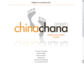 chinachanaaragon.com: China Chana Aragón
Circuitos culturales, guías locales, rutas turísticas, senderismo, educación ambiental, cursos de formación, asistencia profesional a ferias, congresos-Incentivos, viajes a la carta y grupos V.I.P., vehículo de 9 plazas