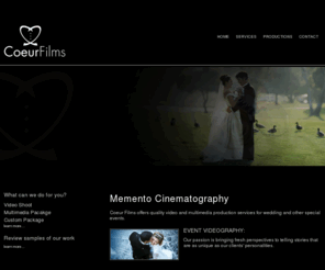coeurfilms.com: CoeurFilms - Memento Cinematography
Description here.