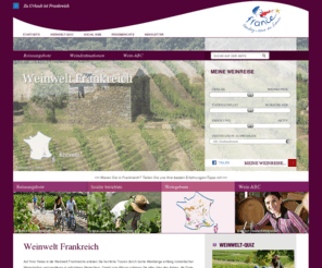 weinweltfrankreich.com: Gastronomie und Wein in Frankreich - Franceguide.com
Franceguide, Ihr Reiseführer für Frankreich lädt Sie ein, eine Feinschmeckerreise nach Frankreich zu unternehmen, um die französische Lebensart und die Weine kennenzulernen. - 