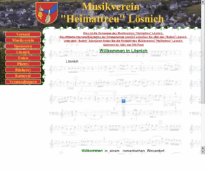willkommen-in-loesnich.de: Heimattreu Lösnich
Homepage des Musikvereins Heimattreu Lösnich (Veranstaltungen)