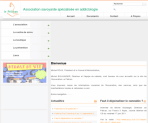 le-pelican.org: Association Le Pélican - Accueil
Association départementale, Centre d'accueil et de soins auprès des personnes toxicomanes et elurs familles, unité de prévention des toxicomanies, unité de réduction des risques