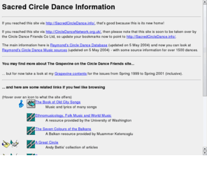 sacredcircledance.info: Sacred Circle Dance information
a database of information concerning sacred circle dances