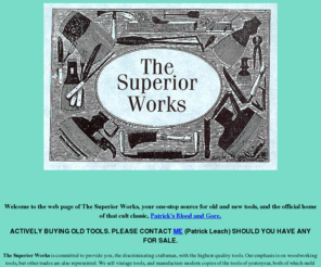 supertool.com: The Superior Works Home page of the best woodworking tools on