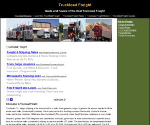 truckloadfreight.net: Truckload Freight
Guide and Review of the Best Truckload Freight