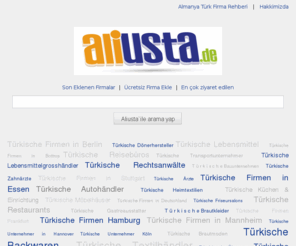 aliusta.de: Aliusta.de | Das Türkische Branchenbuch, Firmenverzeichnis für Deutschland, Türkische Unternehmen/r,  Almanya Türk Firma Rehberi
Aliusta.de das türkische Branchenbuch, Firmenverzeichnis, Suchmaschine für türkische Firmen, Unternehmen aus Deutschland