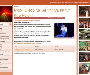 mobil-disco-berlin.com: Mobil Disco für Berlin:  Musik für Ihre Feier !
Mobile Disco in Berlin - Für Ihre Feier jeder Art !