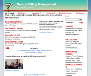 medicalbillingmanagement.org: Medical Billing Management
Medical Billing Management Reveiws