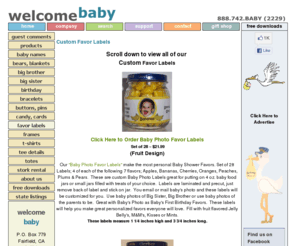 myfavorlabels.com: favor labels
baby shower favor labels, baby photo favor labels, birthday favors, first birthday favor labels
