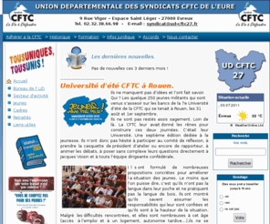 netoutils.info: Union départementale des syndicats CFTC de l' Eure
Retrouvez, tous les syndicats CFTC de la vallée de l' Eure