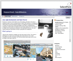 salientpoint.com: SalientPoint - Future-Proof. Cost-Effective.
These pages describe the Stockholm Based Software Consulting firm SalientPoint.