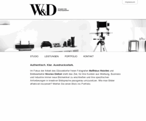 wdgraphy.com: W&D | Studio for Photography
Professionelle Fotografie im Studio oder vor Ort. Ausgestattet mit professionellem Equipment für den Studio- und Außeneinsatz bietet das Team den kompletten digitalen Workflow.