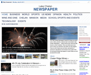 allaboutlakechelan.com: Lake Chelan Newspaper
Chelan news worth reading. Lake Chelan updates on news and sports. Recreation opportunities for Lake Chelan. Part of the Lake Chelan Network Since 1996