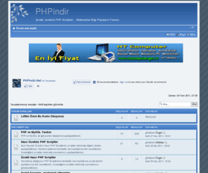 phpindir.com: PHPindir • Ana sayfa
ücretli, ücretsiz PHP Scriptleri... Webmaster Bilgi Paylaşım Forumu