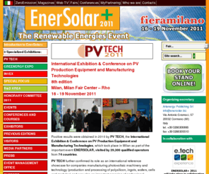 pvtech.eu: PV TECH 2011 | 8th International Exhibitionon & Conference on PV Production Equipment and Manufacturing Technologies
8th Intl Exhibition & Conference on PV Production Equipment and Manufacturing Technologies