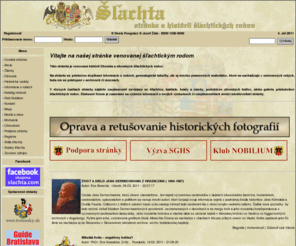 slachta.com: Stránka o šľachtických rodoch
Vitajte na stránke o šľachtických rodoch