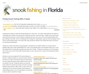 snooksniper.com: Snook Fishing, Florida Snook Fishing, Snook Fishing In Florida
We provide information on fishing for snook in Florida. Favorite hot spots , fishing lodges, Snook Fishing Guides, Baits and more, check us out